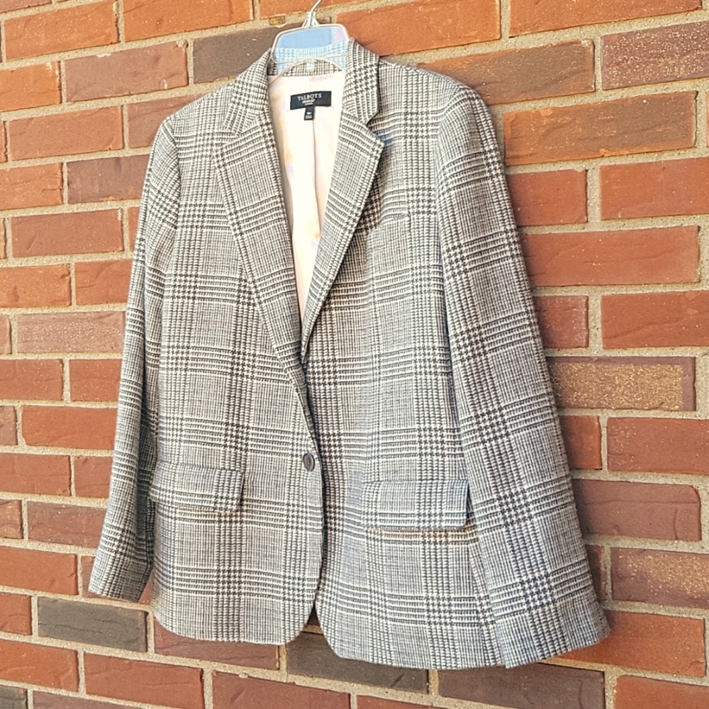 Talbots herringbone jacket/blazer